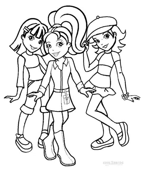 Polly pocket dolls coloring pages. Polly Pocket and Friends Coloring Pages | Pocket coloring ...