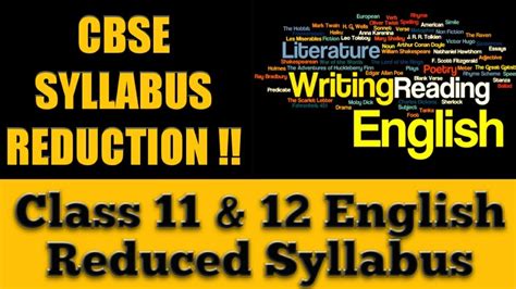 The curriculum for march 2020 exams is designed by cbse, new delhi as. CBSE reduced syllabus English class 12 class 11 | English ...