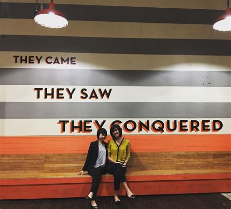 Maybe you would like to learn more about one of these? The wall says it all. We came, we saw, we conquered # ...