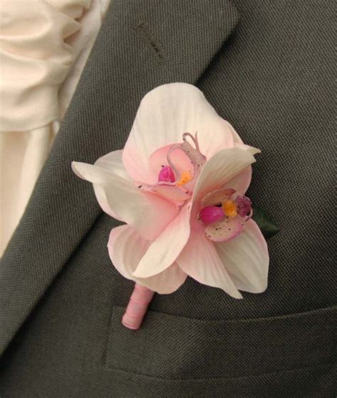 Maybe you would like to learn more about one of these? Pink Silk Orchid Tropical Bride Grooms Double Buttonhole ...