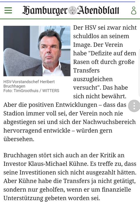 Bei hsv24 erhalten sie die antworten! Donald Bruchhagen und die Fake News - HSV-Arena