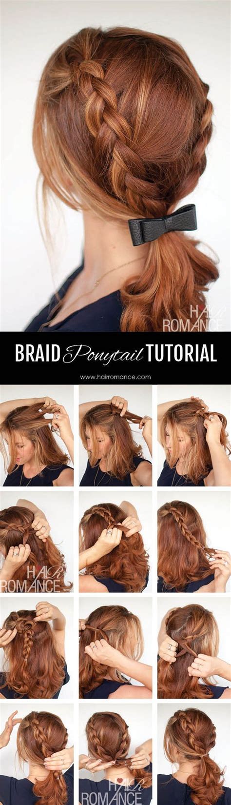 Cute hairstyles with braids for short hair. Super Easy DIY Braided Hairstyles for Wedding Tutorials ...