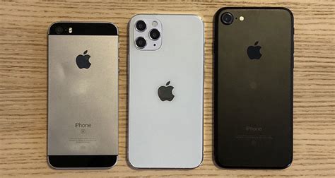 5.4-Inch iPhone 12 Vs 4-Inch iPhone SE Vs 4.7-Inch iPhone ...