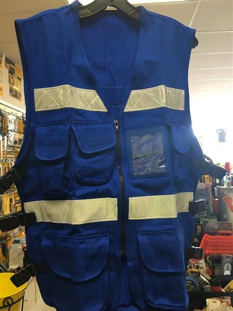 1605 JLS Safety Vest Royal Blue One Size Fits All | eBay