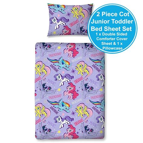 Children bedroom surely to be treated in particular way because it will influence the growth of the children. My Little Pony 'Adventure' Rotary Junior Cot Bed Duvet ...