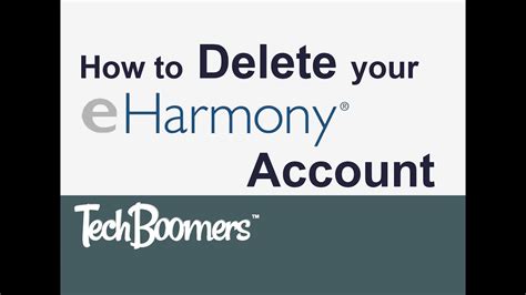 Then click on account settings. How to Delete your eHarmony Account - YouTube