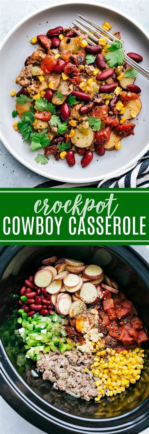 With plenty of protein, wholesome potatoes, and even some veggies, you have a truly complete meal in one pot. The ultimate BEST EVER Crockpot Cowboy Casserole! A super ...