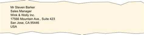 Aufbau auf spanisch im kostenlosen spanisch wörterbuch. Schreibweise der Empfängeradresse (Anschrift) in ...