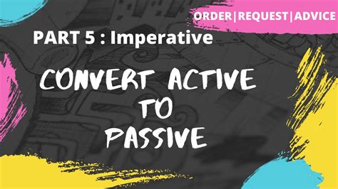 An online tool to detect passive voice sentences and suggest the desired corrections in a piece of writing automatically with the help of predefined using an active verb converter provides you with numerous features and capabilities that help you make your piece of text awesome and have a great. Convert active to passive voice | Imperative Sentence ...