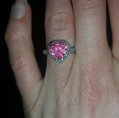 Radiant cut natural pink diamond. Kay Jewelers Jewelry - Pink Sapphire and Diamond Ring 10k ...