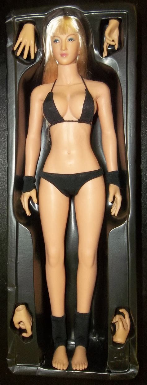 What is the best hair color for blue eyes? Phicen 1/6 Female 12" Black Bikini Large Breast Blonde ...