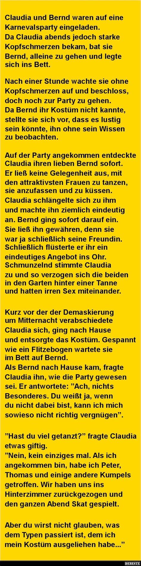 Tritt facebook bei, um dich mit dieter langer und anderen nutzern, die du kennst, zu dieter langer ist bei facebook. Pärchen auf Karnevalsparty.. (mit Bildern) | Witzige sprüche, Coole witze, Witze lustig