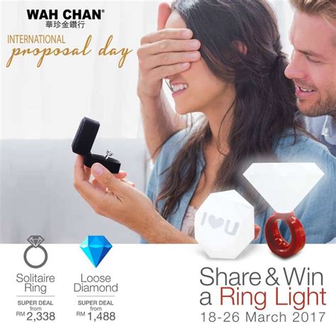 Wah chan gold & jewellery (wisma wah chan showroom). 5 pieces of Ring Light are given away to 5 lucky winners ...