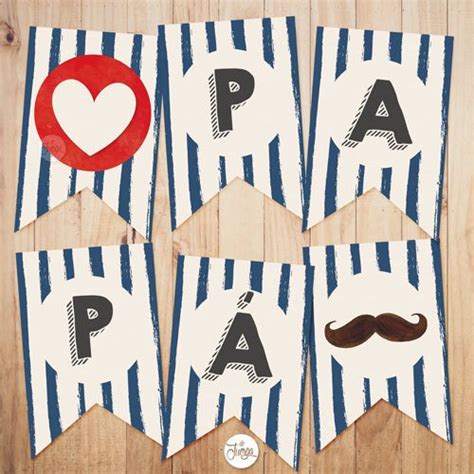Dia del padre, la molina, lima, peru. Dia Del Padre Kit Imprimible Desayuno Papá - Azul con Bigote