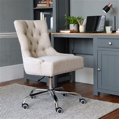 Our drafting chairs have many of the same features as a computer chair, but are taller to accommodate standing desks, drafting tables, and convertible work stations. Upholstered Office Chair - Cream Linen - The Cotswold ...