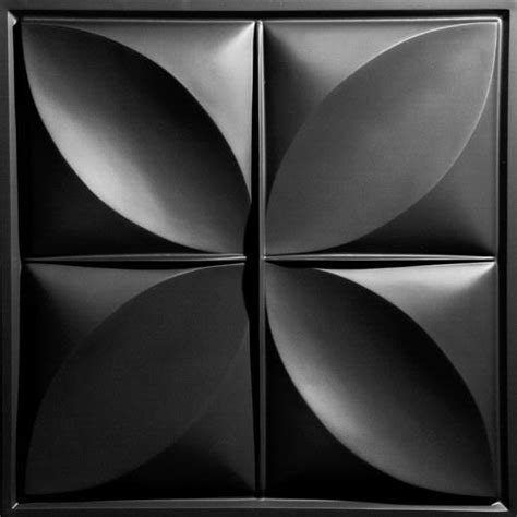 This helps keep edges wet and allows you to see your progress to ensure an even coat. Petal Black Ceiling Tiles