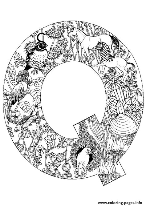 The free printable playful animals letter p coloring page is one of dozens of stylized alphabets for printing and coloring. Animal Alphabet Letter Q Coloring Pages Printable