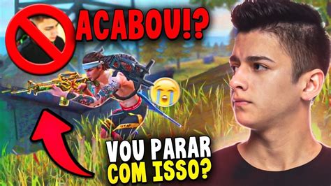 Como por exemplo as novas skins de roupas de personagens e skins de armas. É A ÚLTIMA VEZ QUE JOGO ASSIM NO FREE FIRE - YouTube