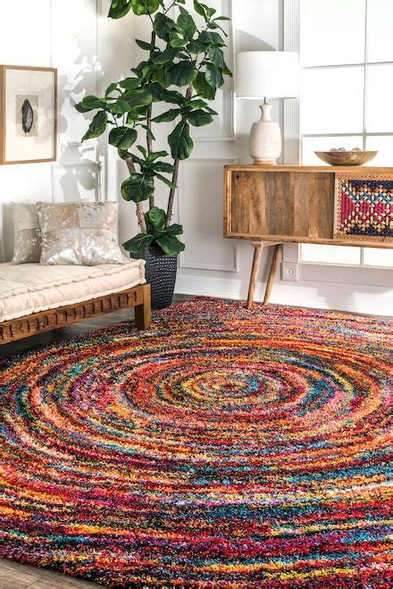 Enhance any room with this ultra soft plush 3d shaggy shag rug. Rugs USA Multi Swirl Rug | Decor