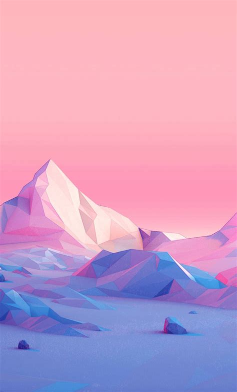 Beautiful day sunset deer minimal 8k. Minimalistic Polygon Mountain 1280x2120 | Art wallpaper ...