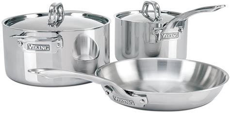 Available in www.goshop.com.my ** copyright reserved. Viking 45132S05 3-Ply 5-Piece Cookware Starter Set with ...