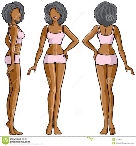 Find over 100+ of the best free woman body images. Woman Body - Front, Back And Side View Stock Vector ...