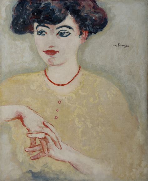 She needs time to contemplate her. Kees Van DOngen _ La Parisienne, Galerie Helene Bailly ...