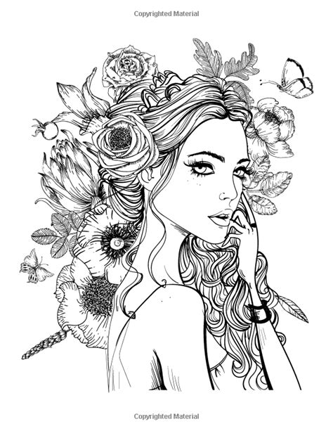 Best grayscale coloring pages for adults from 279 best grayscale images on pinterest.source image: coloring : Fabulous Adult Coloring Pages Of Women colorings