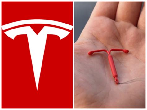 Tesla logo totally looks like the mirena iud. Yall comparing the Tesla logo to a cats nose and Im over ...