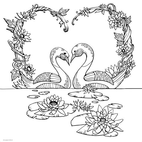 With one of these online resources you're also able to access know more about the characters. Swan Coloring Pages - ColoringBay