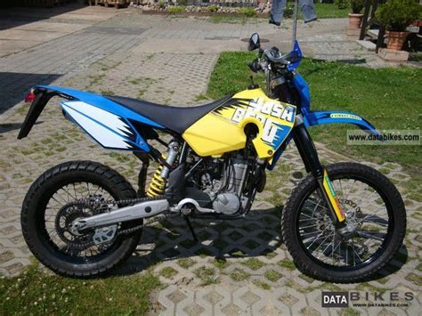 I think, (just speculation of course) that the super planted feeling my fe570 has is due in part to the overall weight and the weight of the reciprocating mass working for me as opposed to working against me like a conventional design. 2007 Husaberg FE 650 E: pics, specs and information ...