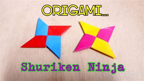Mahu belajar bagaimana membuat origami haiwan keluar dari kertas? cara membuat origami shuriken - YouTube