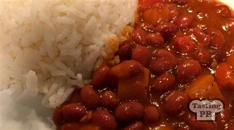 Once you see the beans boiling with the tomato sauce. Puerto Rican Rice and Beans - Tasting Puerto Rico