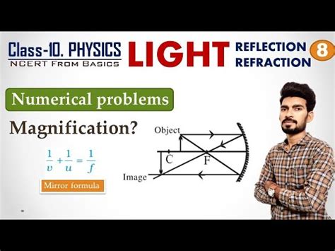 Spherical mirrors are the mirrors having curved surfaces that are painted on one of their sides. Magnification | Numerical Problems on Mirror formula ...