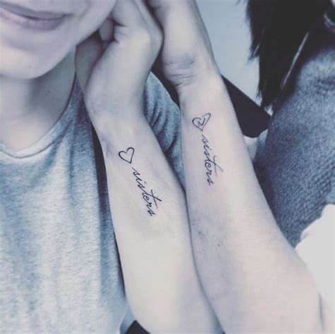 Tattoos are forever so as your love for each other. 50 Matching Sister Tattoos Designs and Ideas (2018 ...
