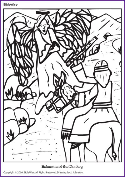 A little parental guidance could be great if some of these pages. Coloring (Balaam and the Donkey) - Kids Korner - BibleWise