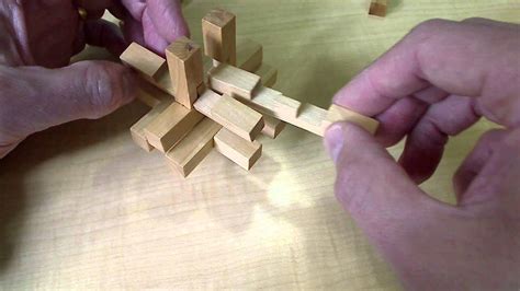 The cube puzzle wooden puzzle is a 3d brain teaser. Altekruse 14 piece burr puzzle solution - YouTube