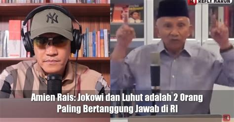 Chairman of the honorary council of partai amanat nasional (pan), amien rais has commented on zulkifli hasan's commitment to support jokowi. Amien Rais: Jokowi dan Luhut adalah 2 Orang Paling ...