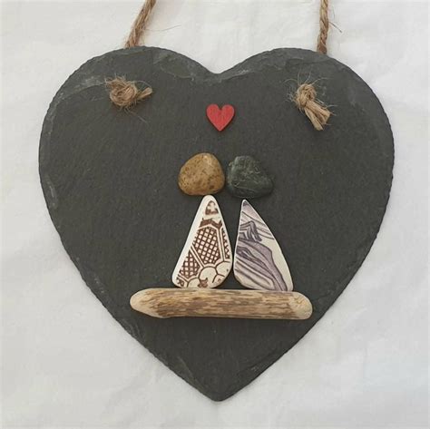 Anniversary gifts for parents : Pebble Art couple, anniversary gift for wife, valentines ...