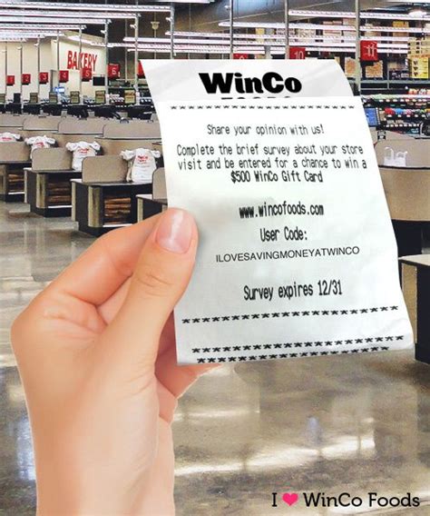 Grand prize for 8, a $50 winco gift card. We Love Your Feedback | WinCo Foods | Winco foods, Food gift cards, Winco