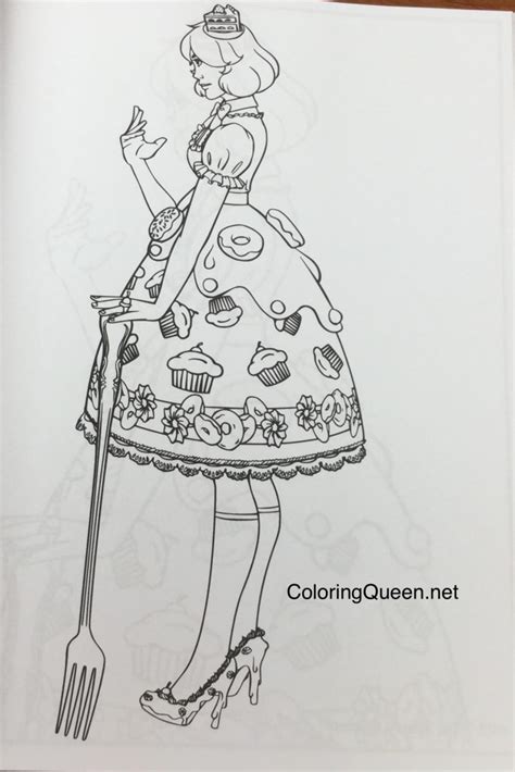 Cupcakes have cherries and scoops with decorations. Coloring Books For Visually Impaired Adults - Kids and ...