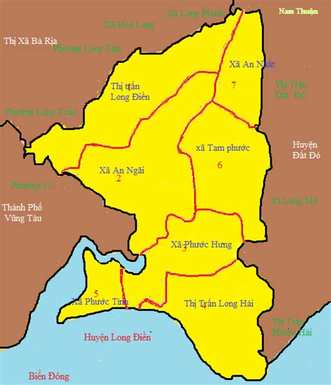 Tỉnh ) and 5 municipalities ( vietnamese : Bản đồ Xã An Ngãi, Huyện Long Điền, Tỉnh Bà Rịa - Vũng Tàu ...