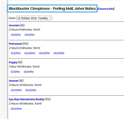 You are now leaving cinema online's website. Blockbuster Ticket Booking | Tutorial | Cinema Online