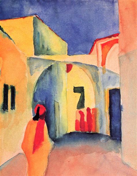 Born on january 3, 1887, in meschede, germany. August Macke