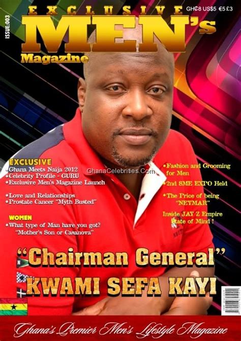 Kwami Sefa Kayi Covers Exclusive Men's Magazine - GhanaCelebrities.Com