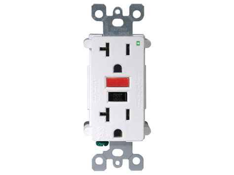 This product has a 2 ft. Leviton B12-07899-0RW White SmartLockPRO™ GFCI Receptacle ...