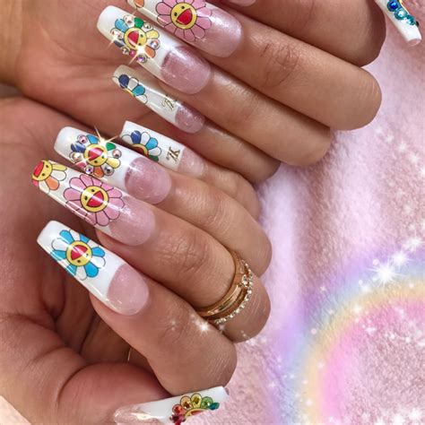 Takashi murakami design by @tiktakcameraaa #nails #nailart #handpainted #takashimurakami… Pin on nailzzz