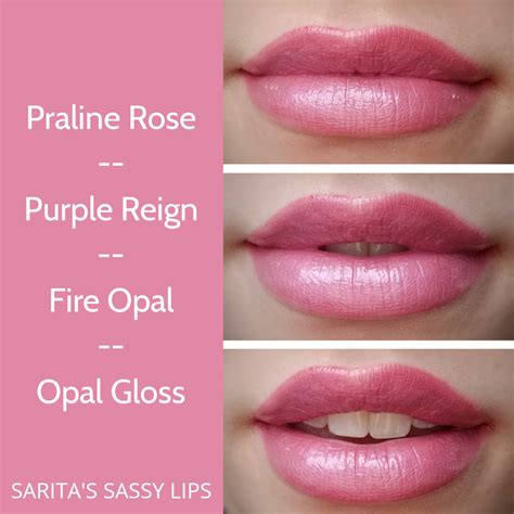 Mix It Monday | LipSense - Praline Rose LipSense + Purple Reign LipSense + Fire Opal LipSense ...