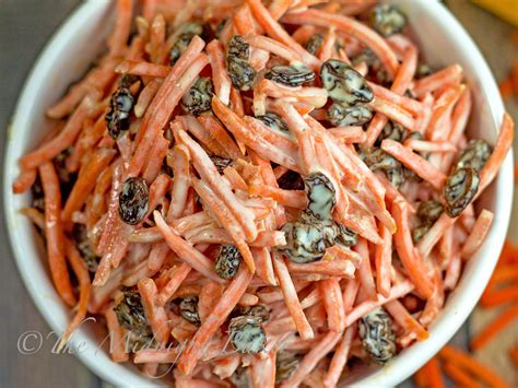 Add a sprinkling of salt and lemon juice to the water as it boils so that the. Carrot and Raisin Salad - The Midnight Baker