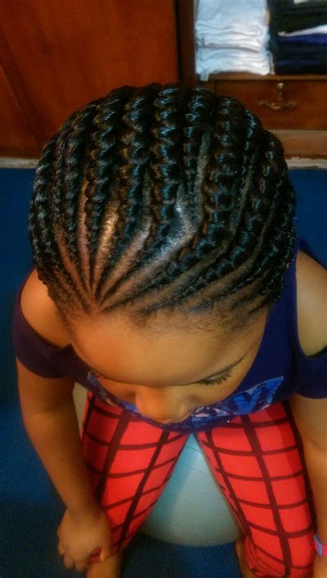 Try something new, and you will like the result. Kiddies Ghana weaving...by Hayofat unisex salon. | Unisex ...